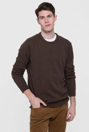 Pull en laine Marron