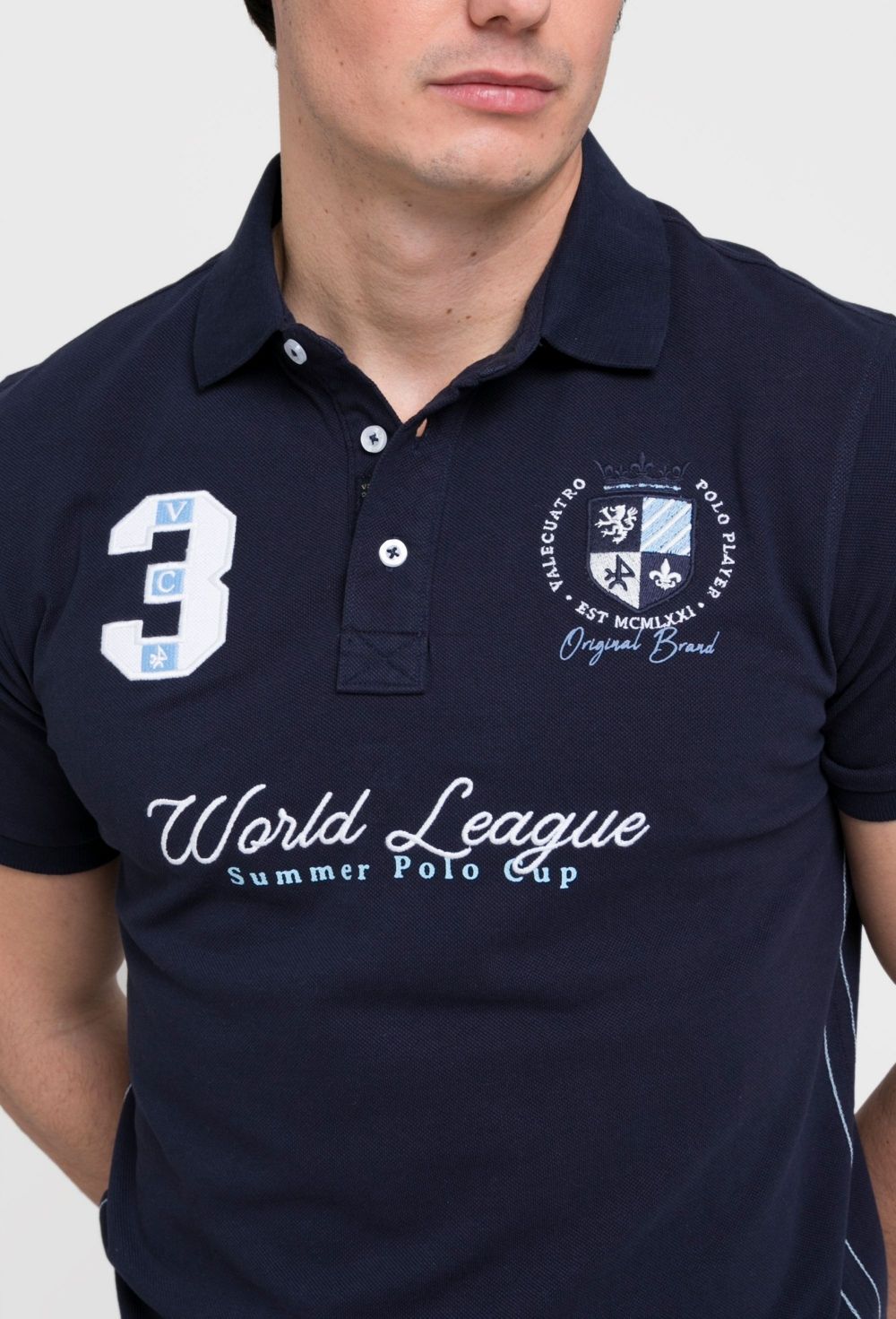 Polo World League azul marino - 38.94