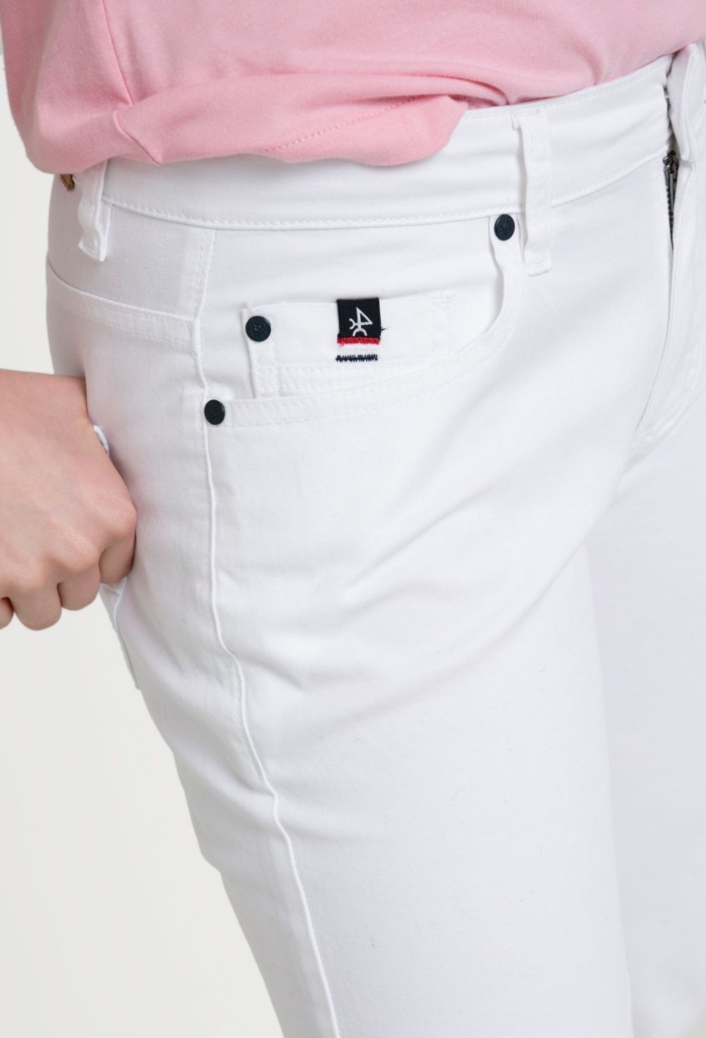 Pantalón cinco bolsillos blanco de mujer - 38.94