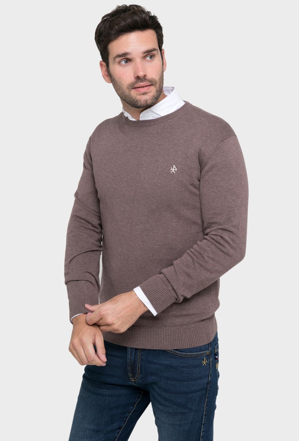 pulls - JERSEY H BASICO CREW NECK I23H-5471-MR