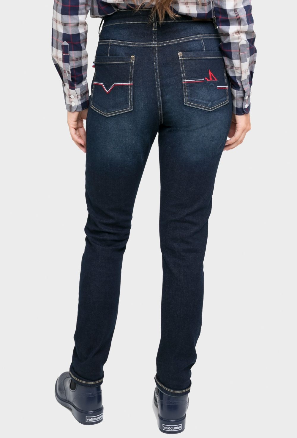 Jeans azul oscuro straight fit - Valecuatro