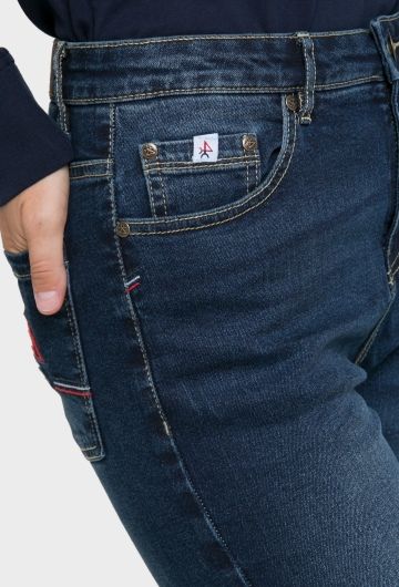 PANTALON M JEANS TIRO ALTO SLIM FIT