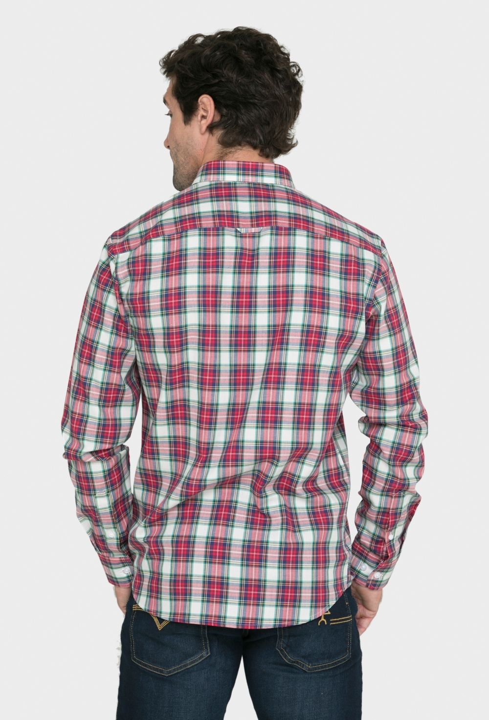 Camisa clásica tartán rojo - 37.74