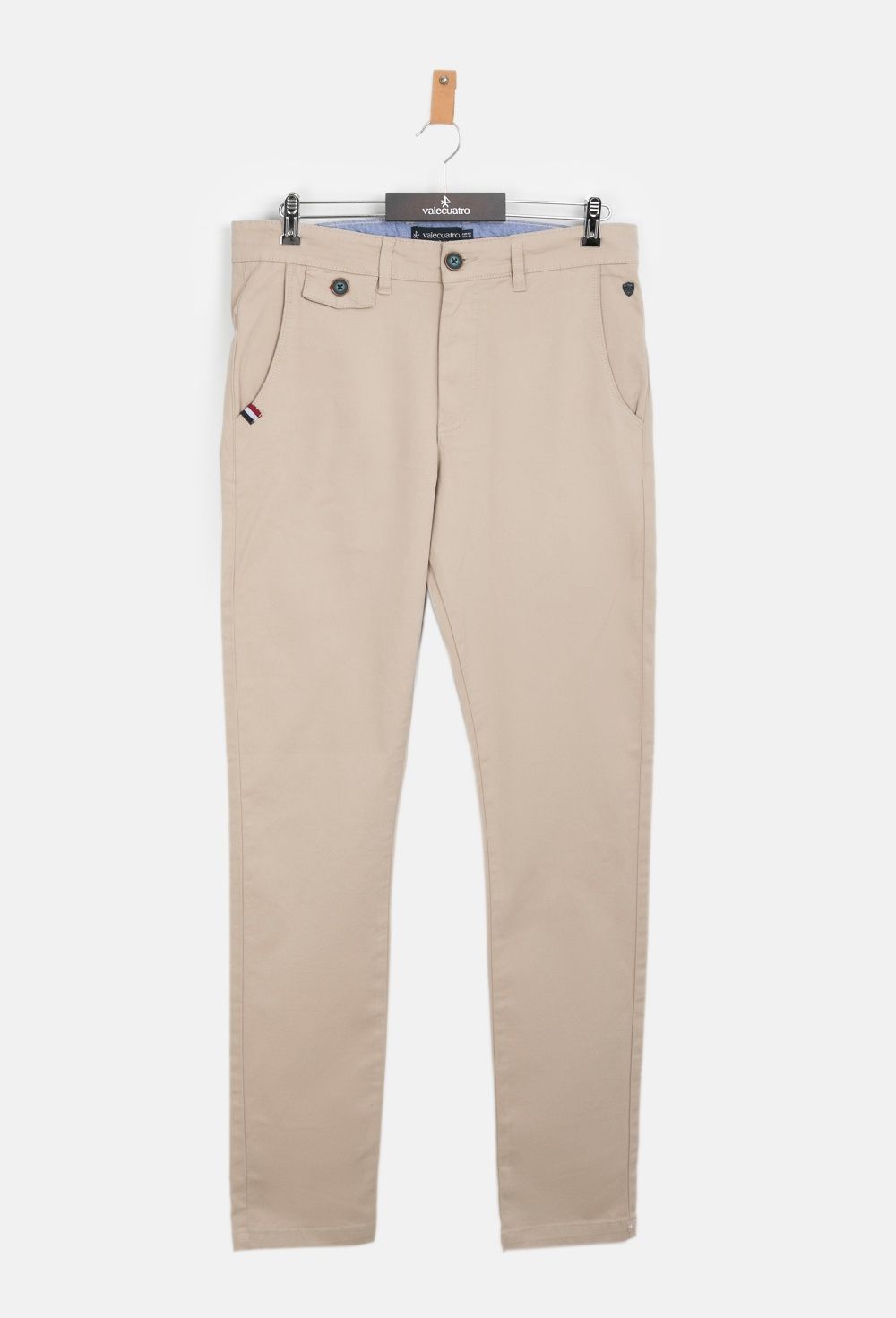 pantalones - Pantalón chino slim fit en beige I23H-5371-BG