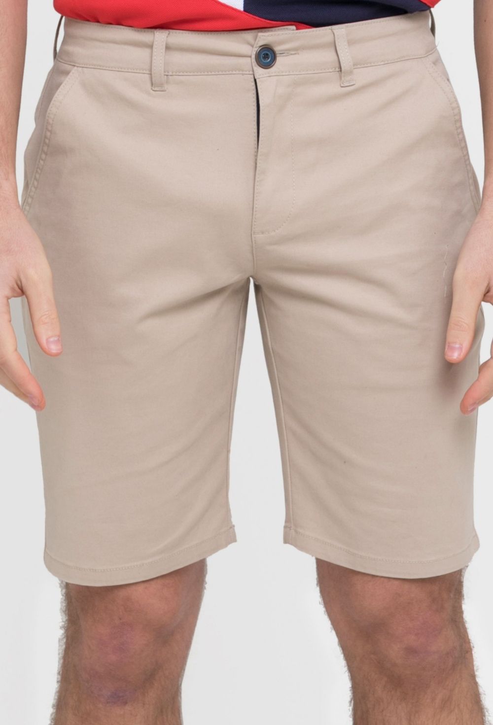 bermudas - Bermuda clásica de algodón color beige P23H-5294-BG