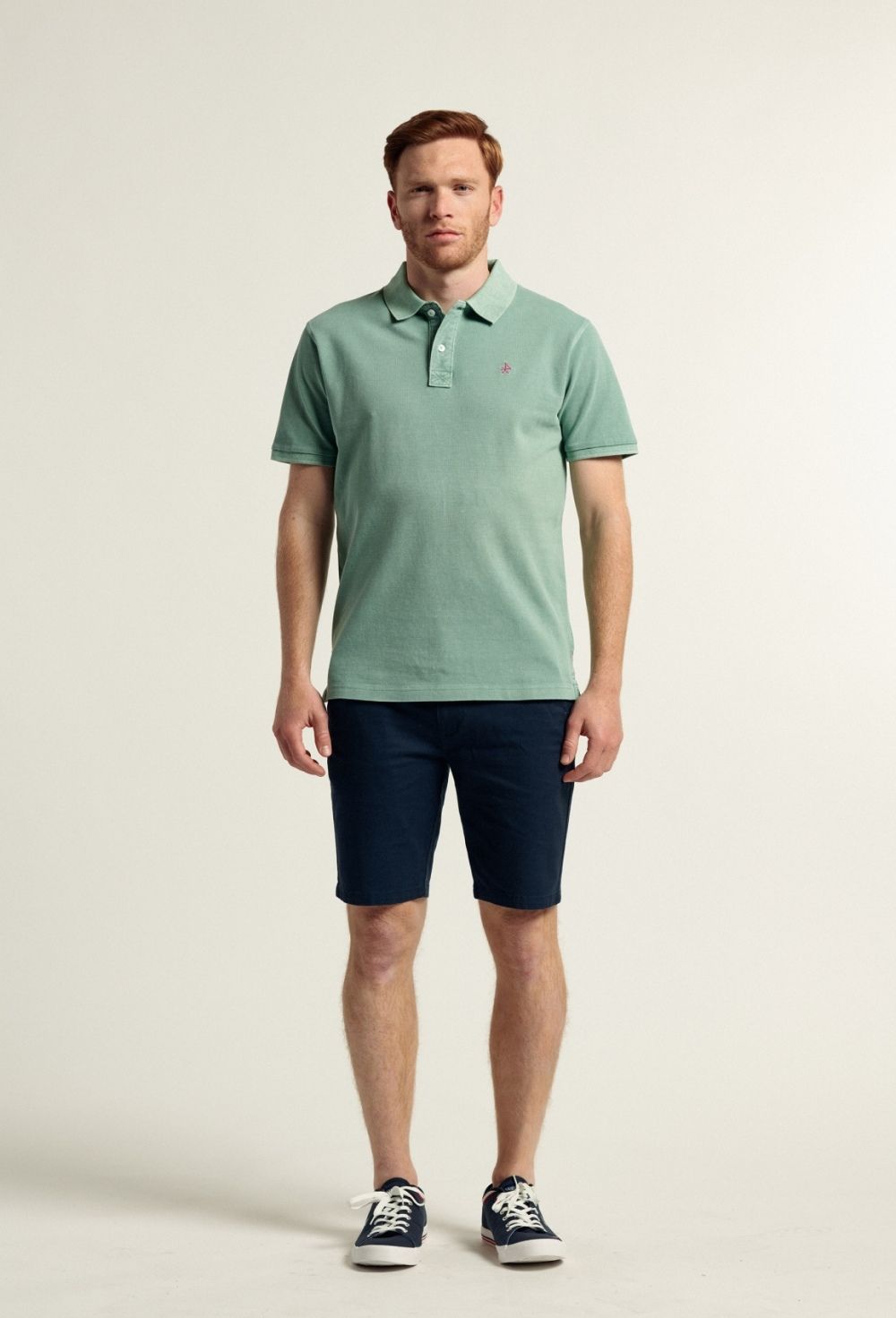 polos - Polo Garment Dye verde claro