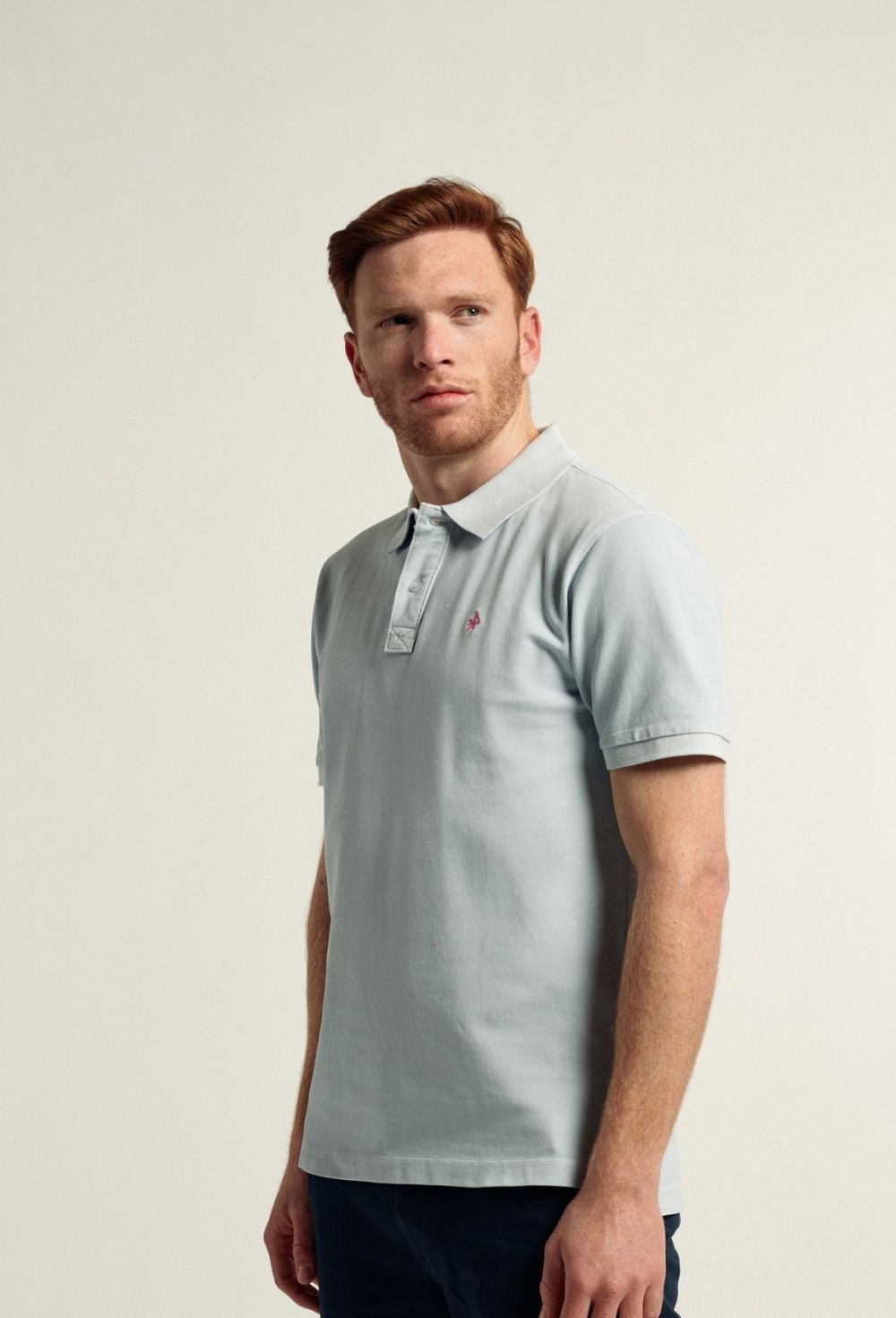 polo-shirts - POLO H GARMENT DYE P24H-5695-CEL