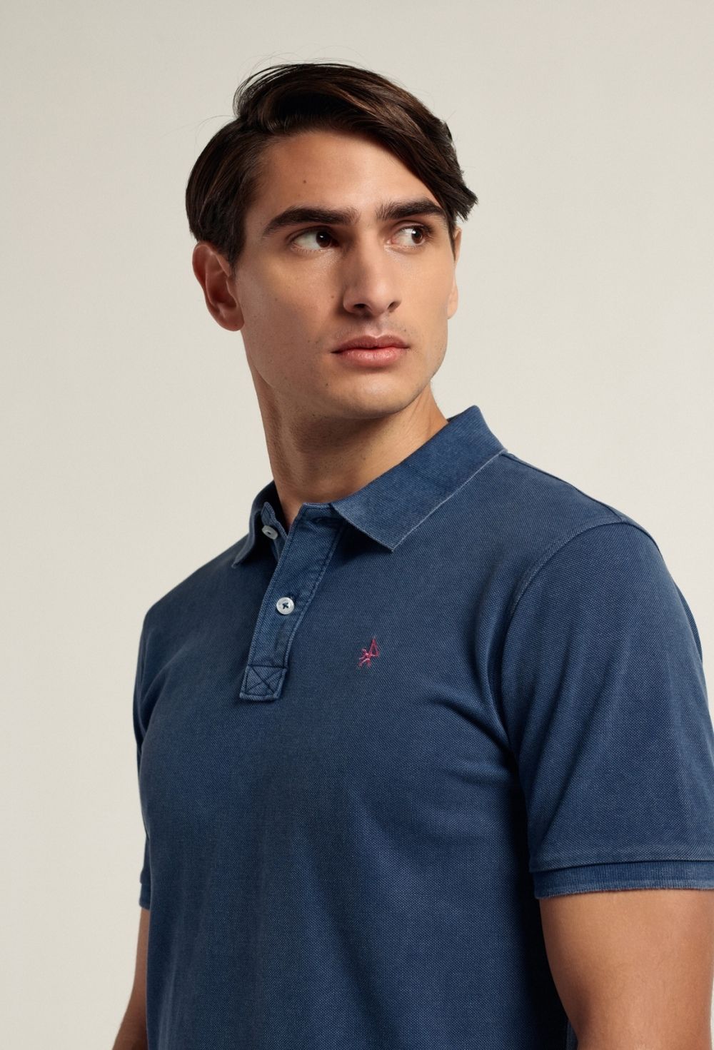 Polo Garment Dye azul marino - 34.93