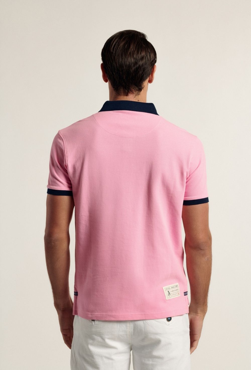 polos - Polo escudo rosa