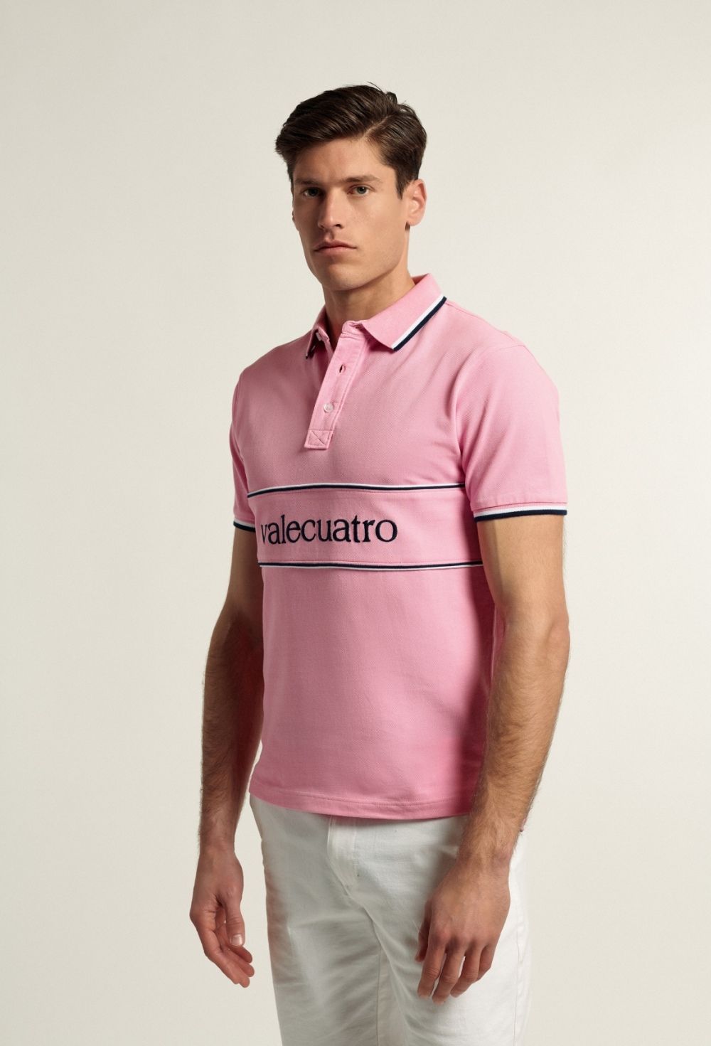 Polo franja Valecuatro rosa - Valecuatro