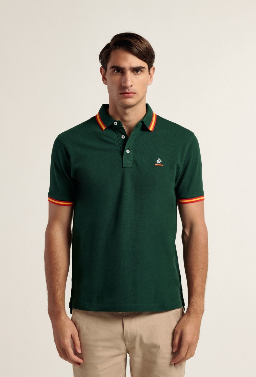 polos - Polo clásico ESP verde P24H-5719-VDI