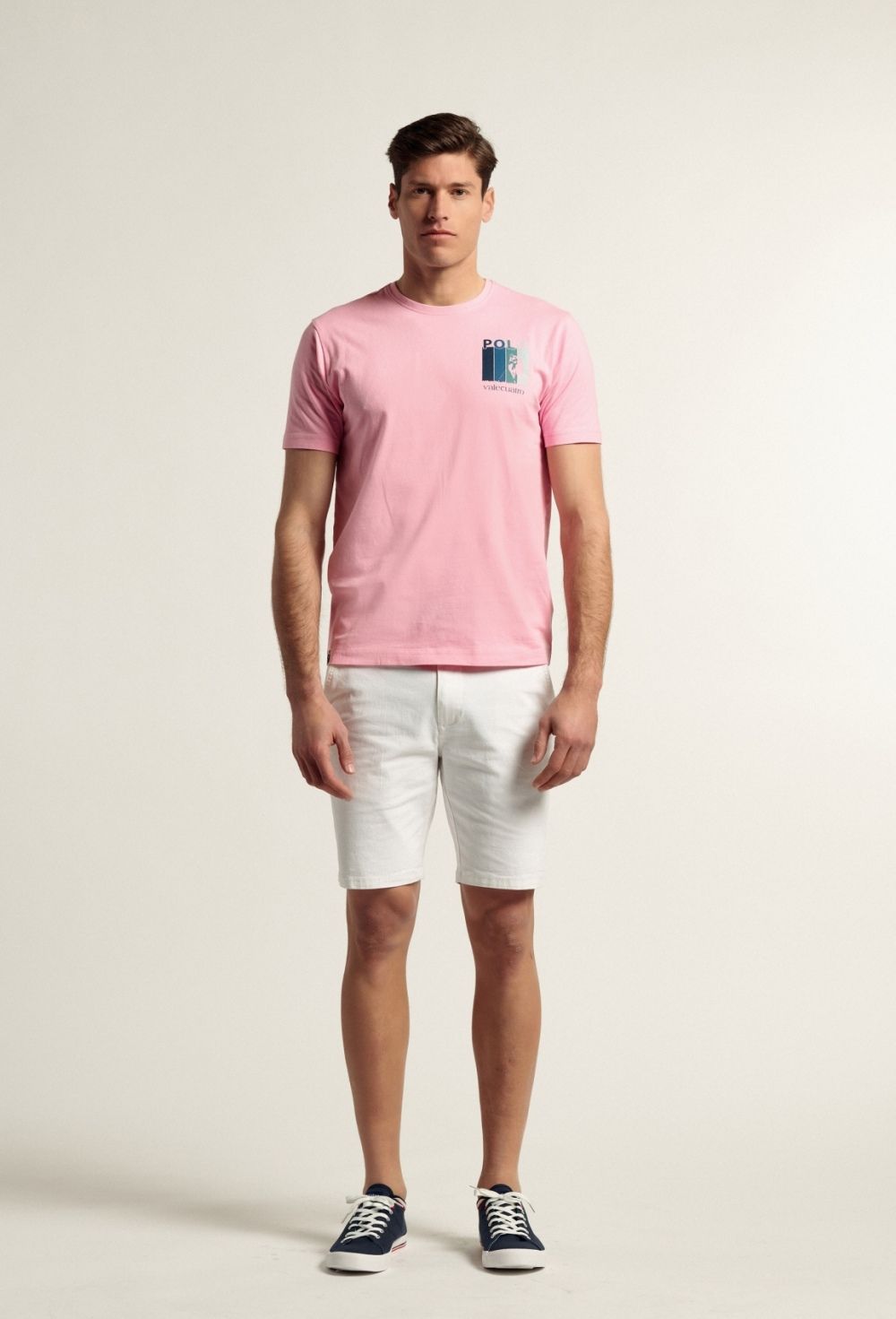 camisetas - Camiseta Polo rosa