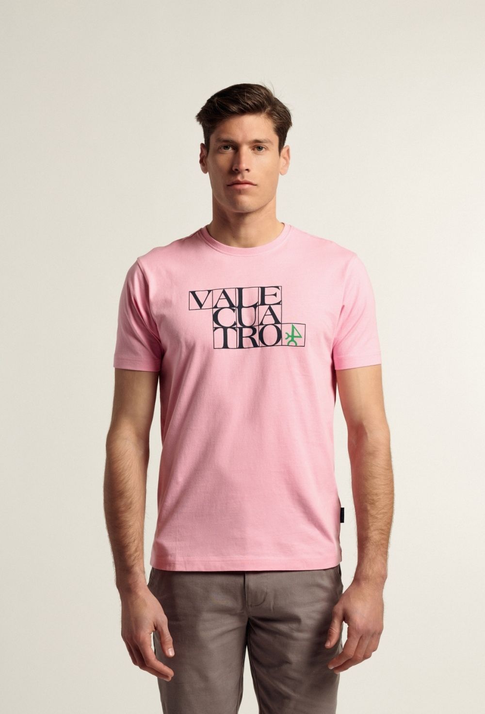 camisetas - Camiseta Valecuatro rosa P24H-5759-RS