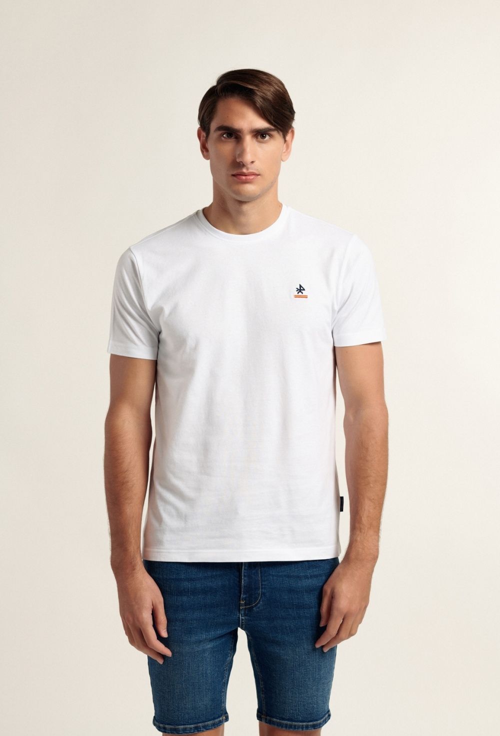 camisetas - Camiseta logo ESP blanca P24H-5788-BL