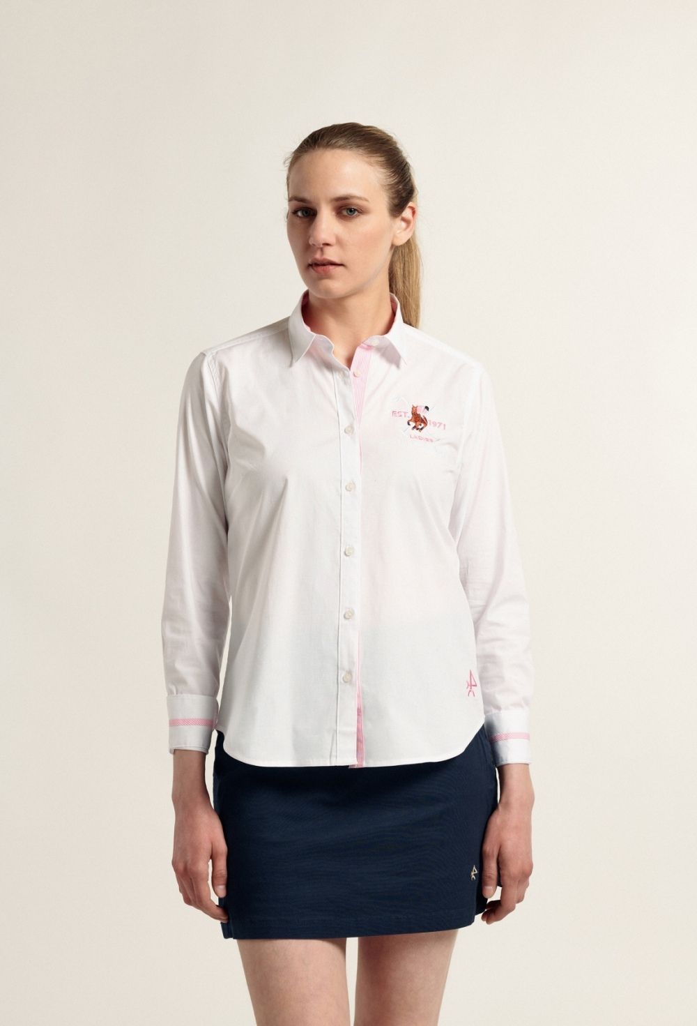 Camisa jugadora azul blanca - 48.93