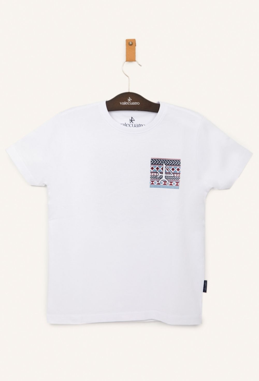 camisetas-nino - Camiseta étnica niño blanca P24NO-5764-BL