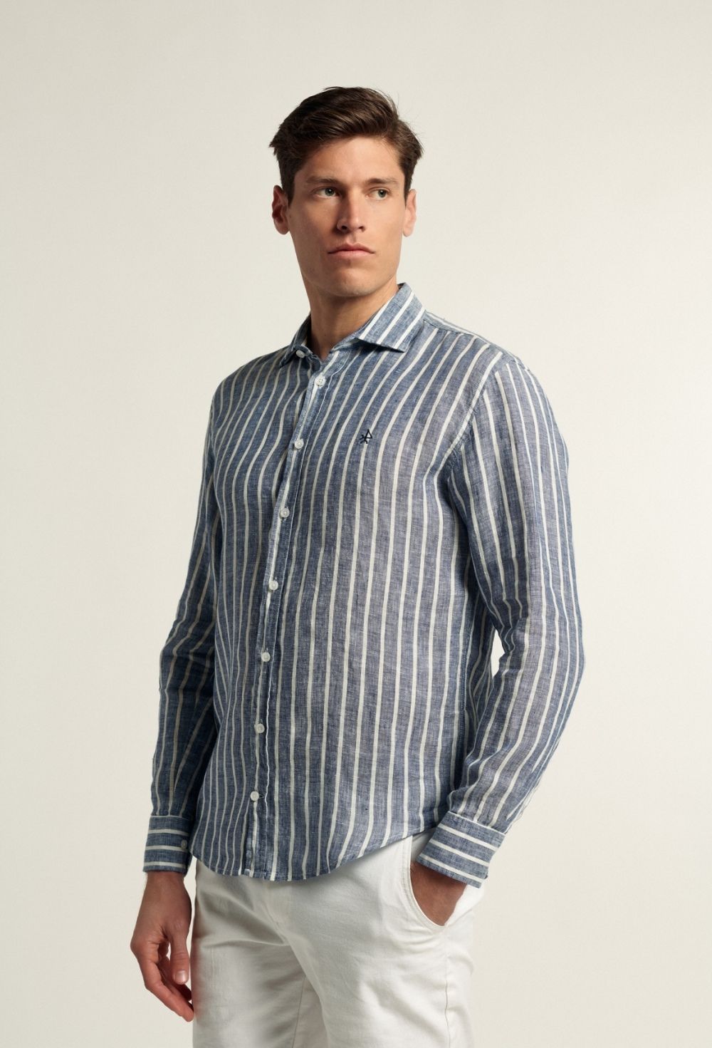 CAMISA H LINO RAYAS - Valecuatro - shirts