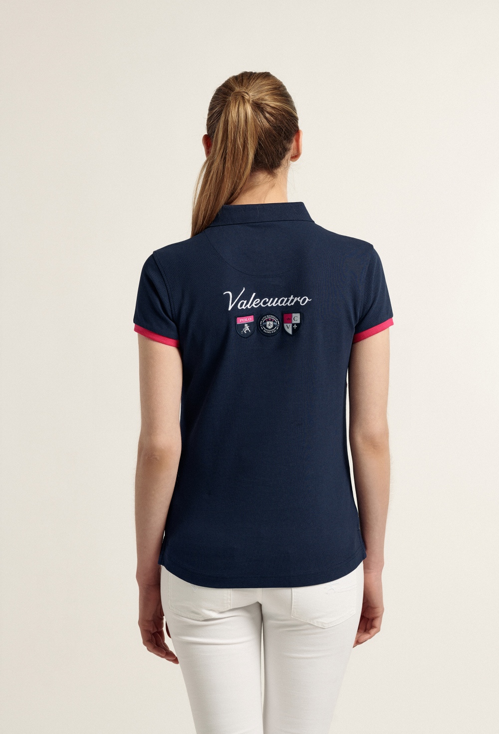 Valecuatro - Polo Ladies escudos azul marino