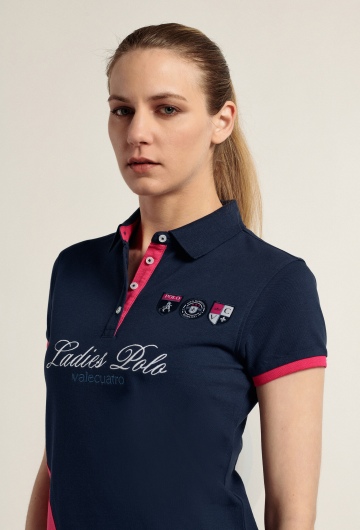 Polo Ladies escudos azul marino