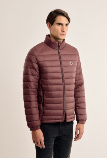 Chaqueta acolchada clásica Valecuatro burdeos