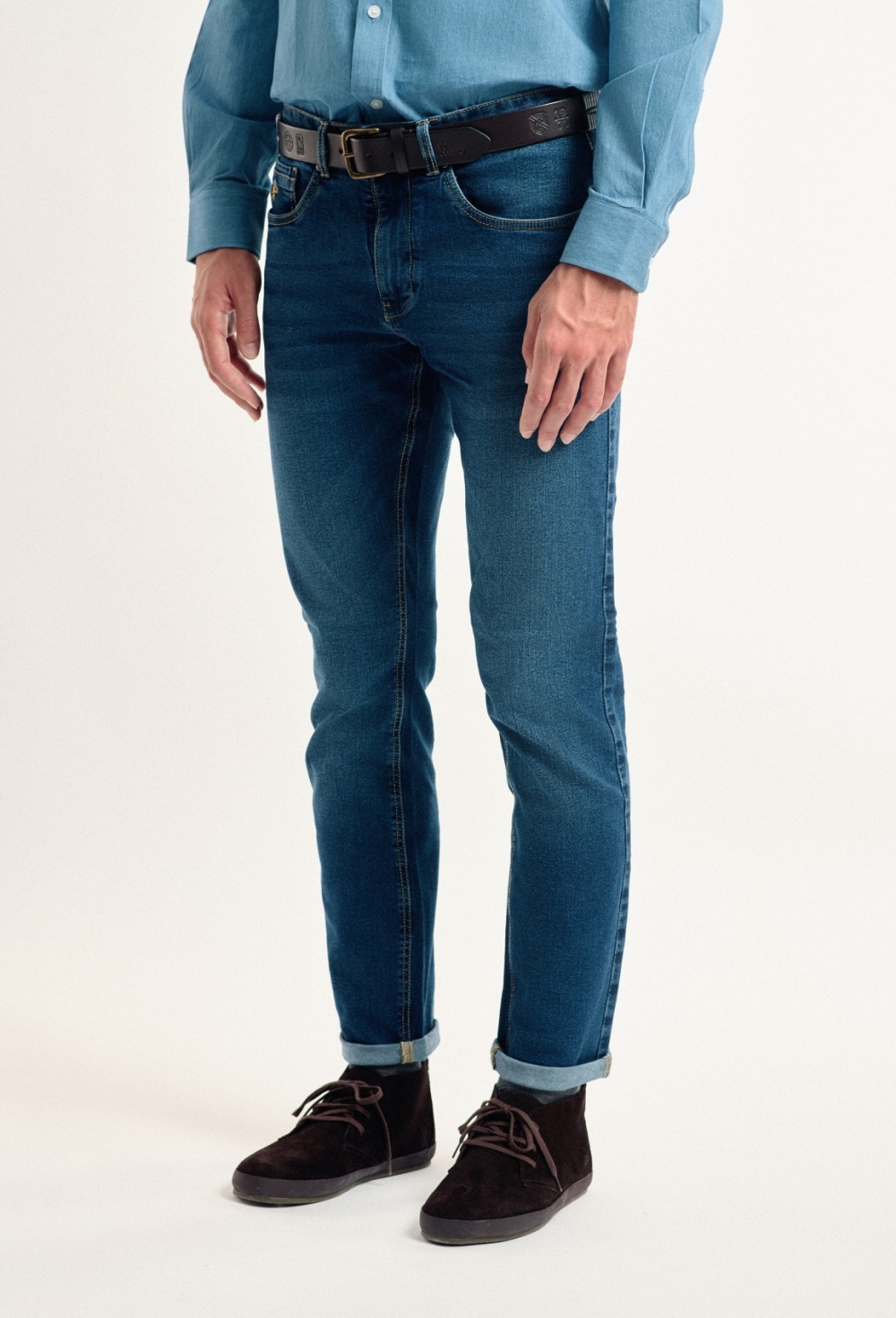 pantalones - Jeans regular fit azul medio