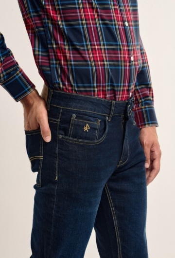 Jeans regular fit azul oscuro