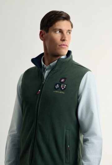 CHALECO H POLAR ESCUDOS