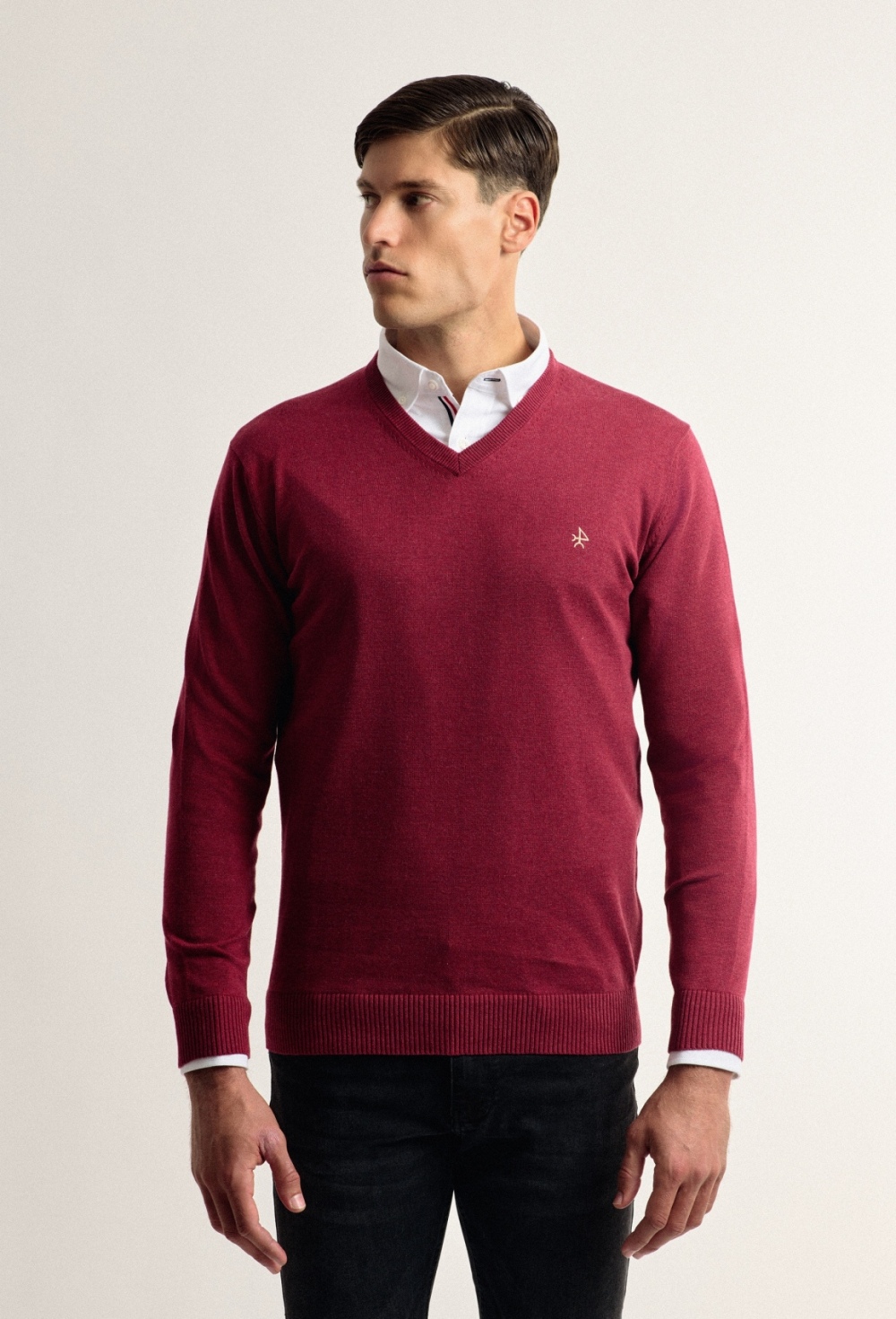 pulls - JERSEY H CUELLO PICO CLASICO I24H-6095-BU