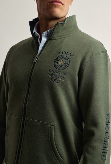 SUDADERA H CREMALLERA BORDADOS