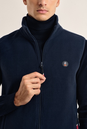 Chaleco polar clásico Valecuatro ESP azul marino