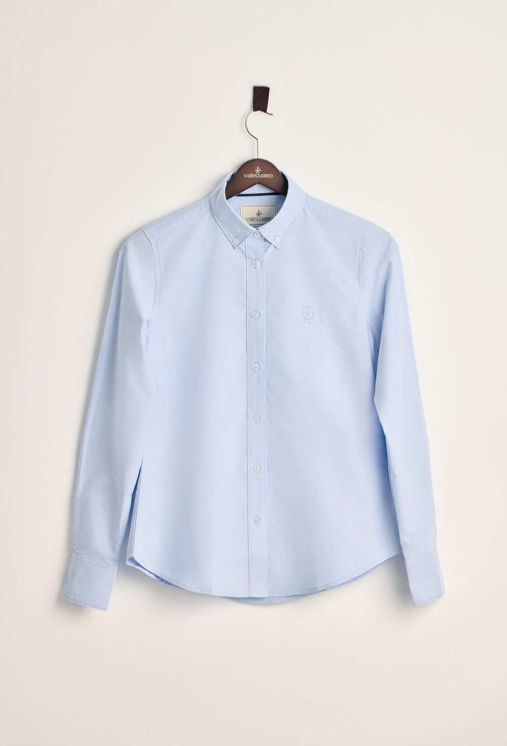 camisas - Camisa clásica Oxford color celeste I24M-6123-CEL