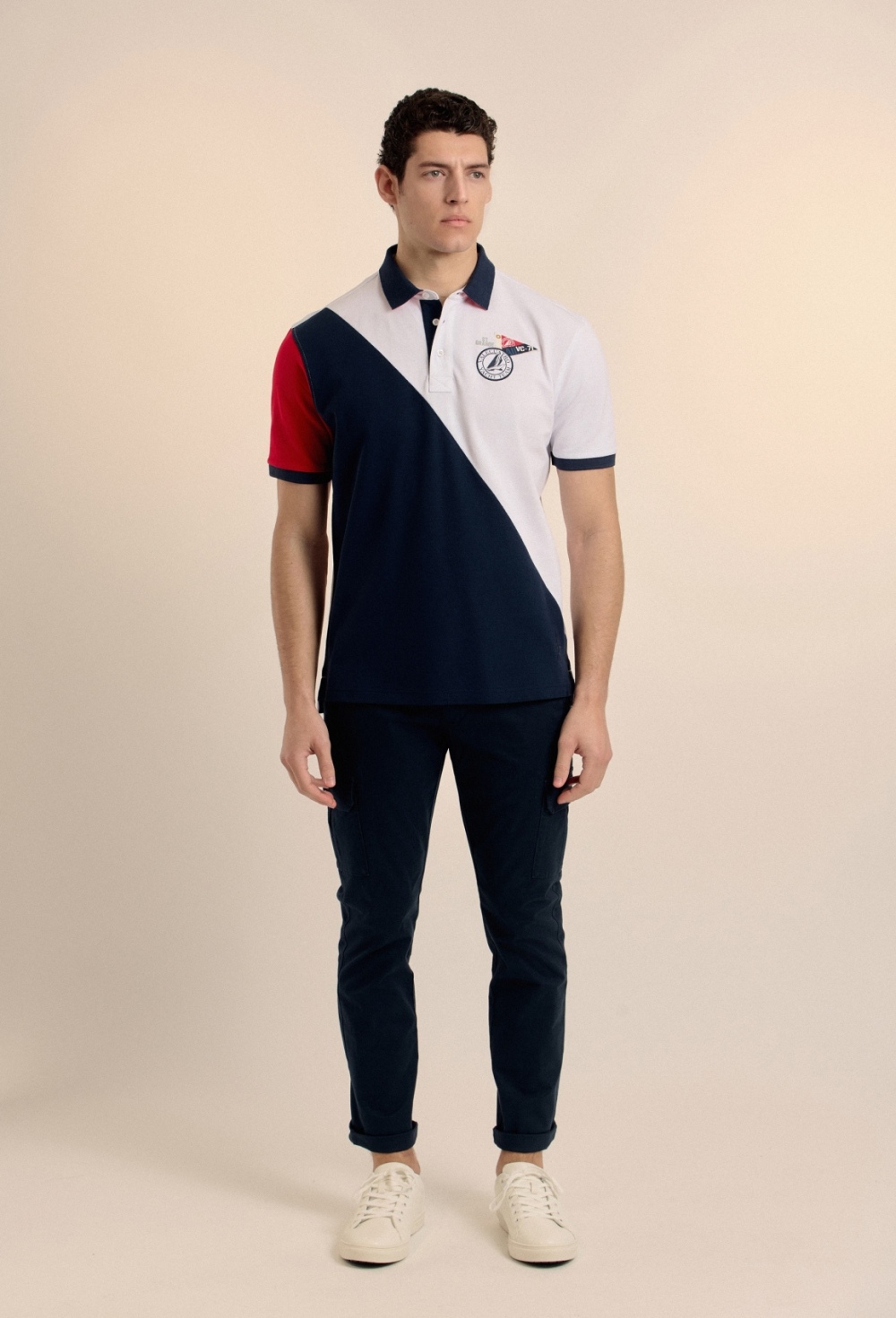 Polo bandera azul marino - Valecuatro - polos