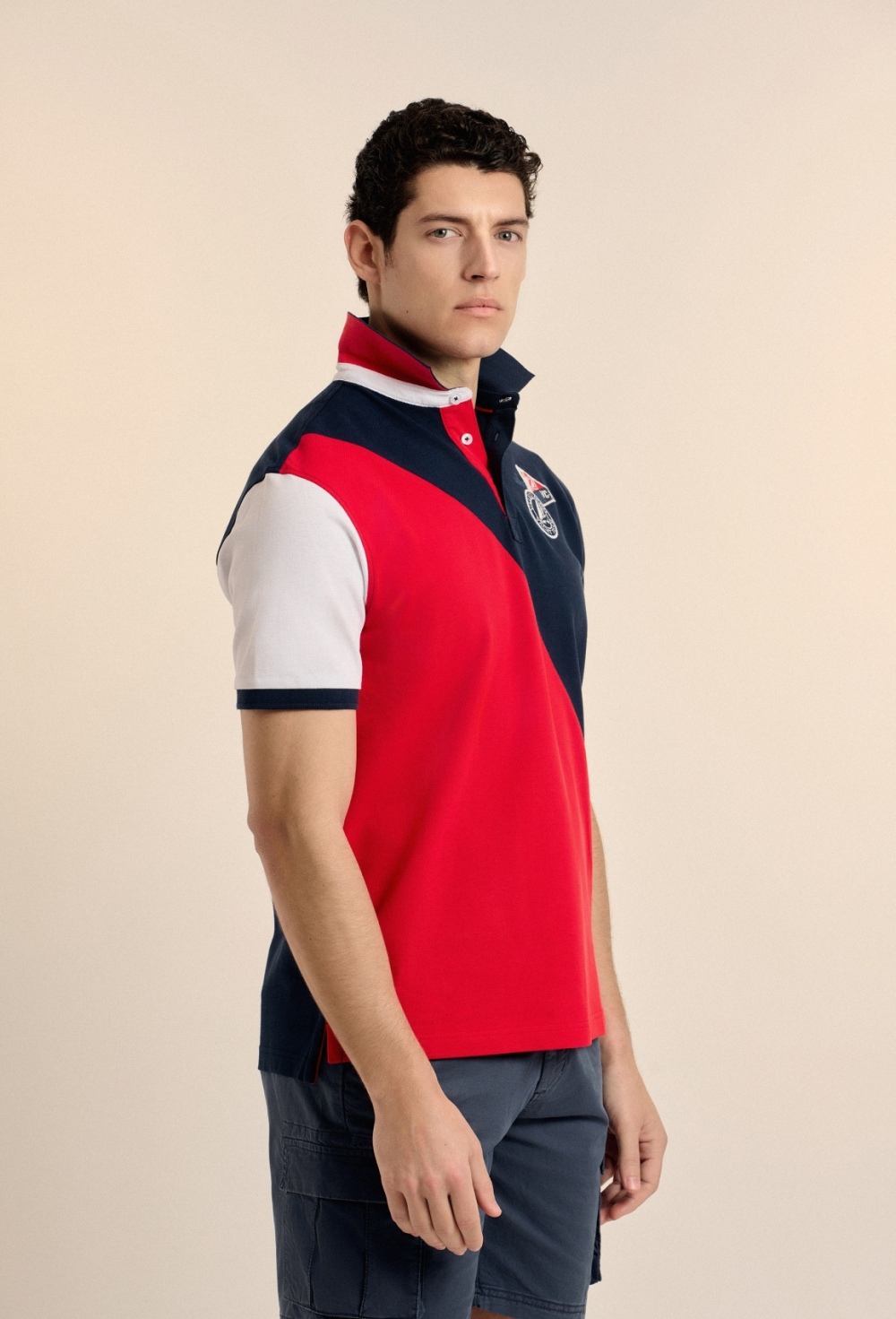 polos - Polo bandera color rojo P25H-6175-RJ