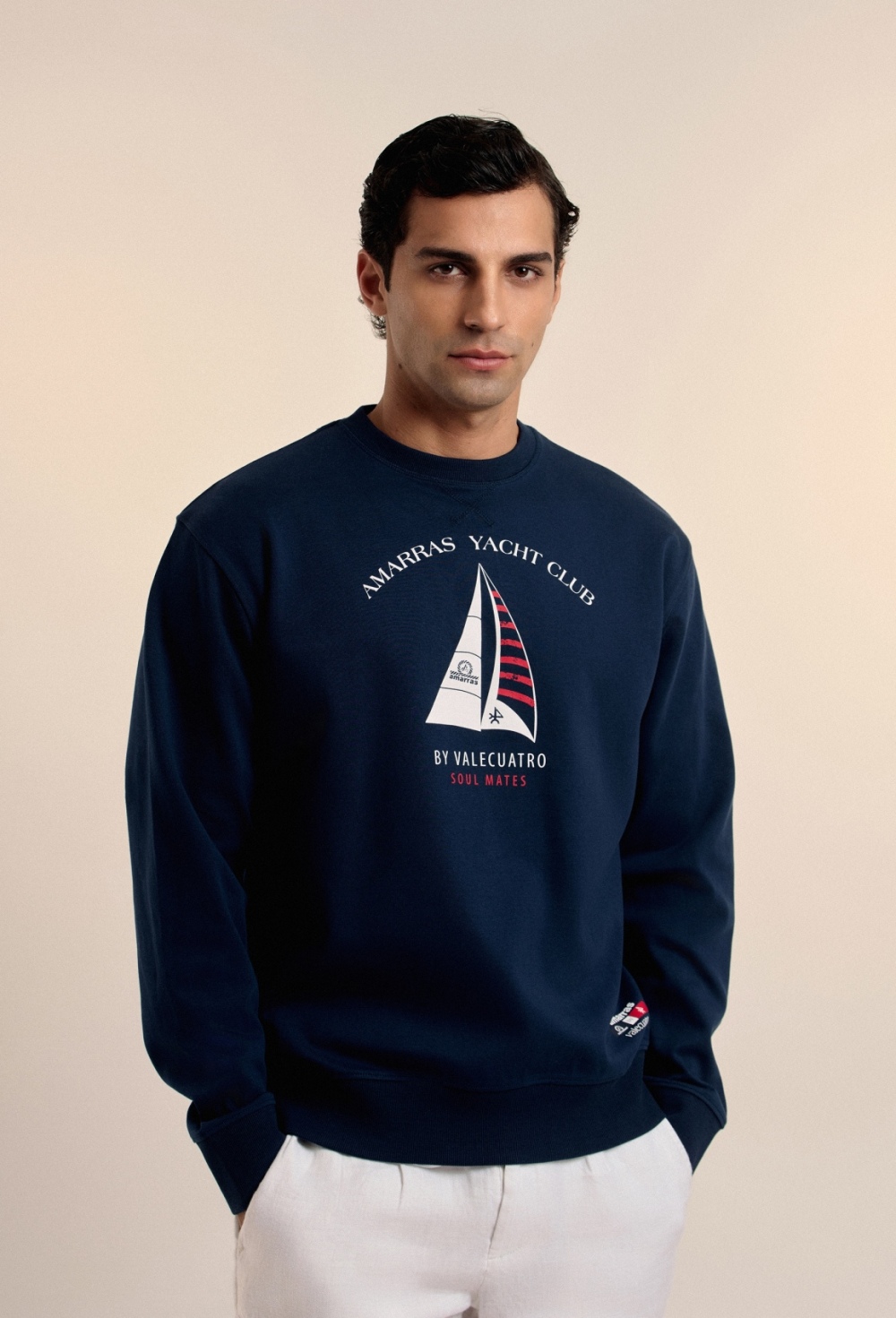 amarras-by-valecuatro - Sudadera Amarras by Valecuatro azul marino P25H-6299-AZM