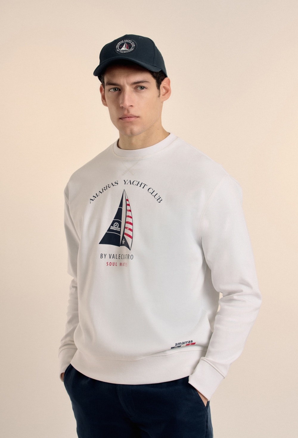 amarras-by-valecuatro - SUDADERA H AMARRAS P25H-6300-BL