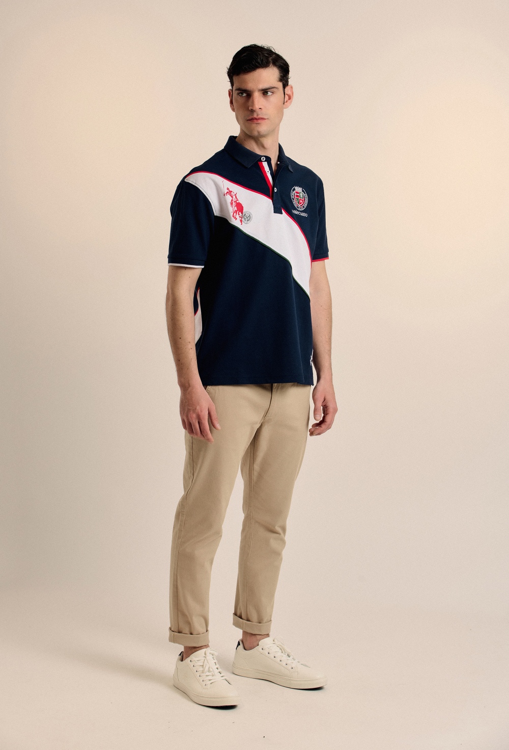 Polo banda Player azul marino - Valecuatro - polos