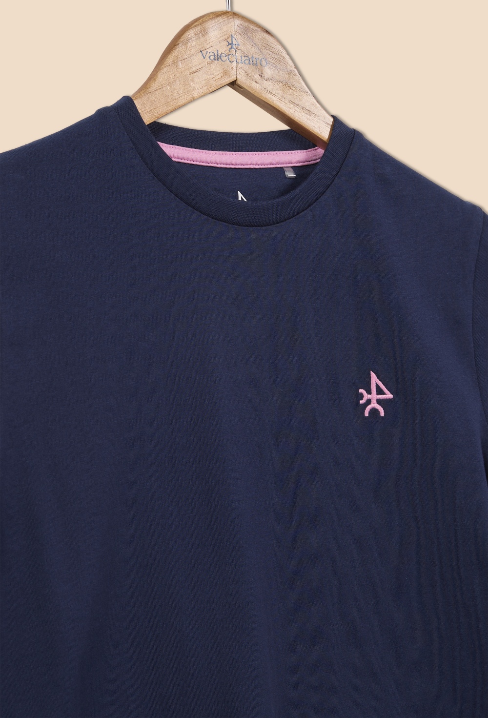 Camiseta mujer logo color azul marino - Valecuatro