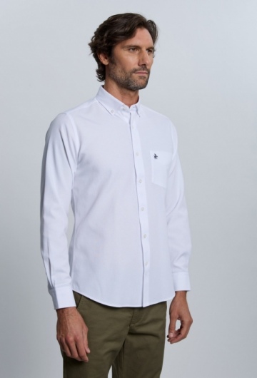 Camisa bolsillo blanca