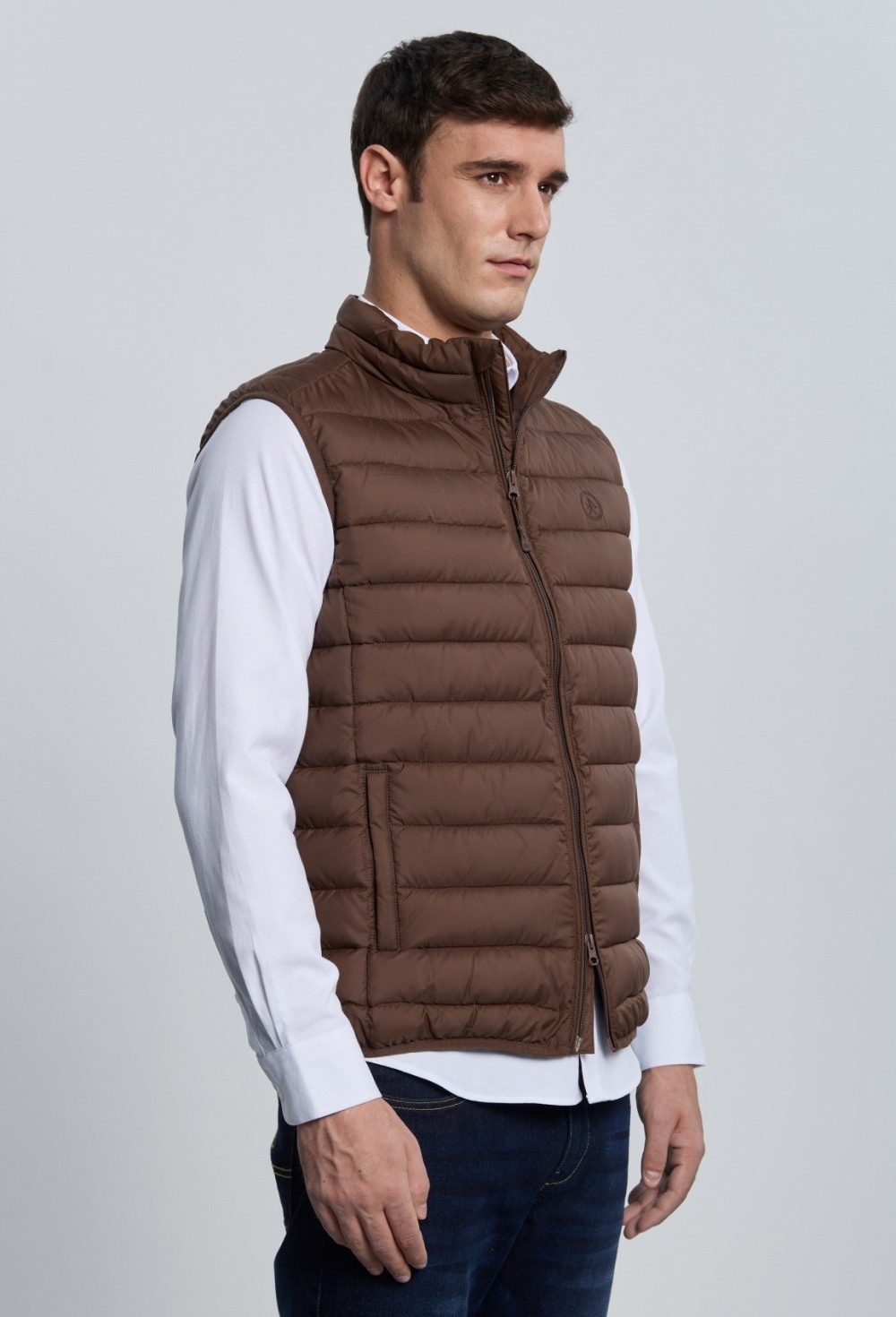 Chaleco acolchado clásico marrón - 79.95