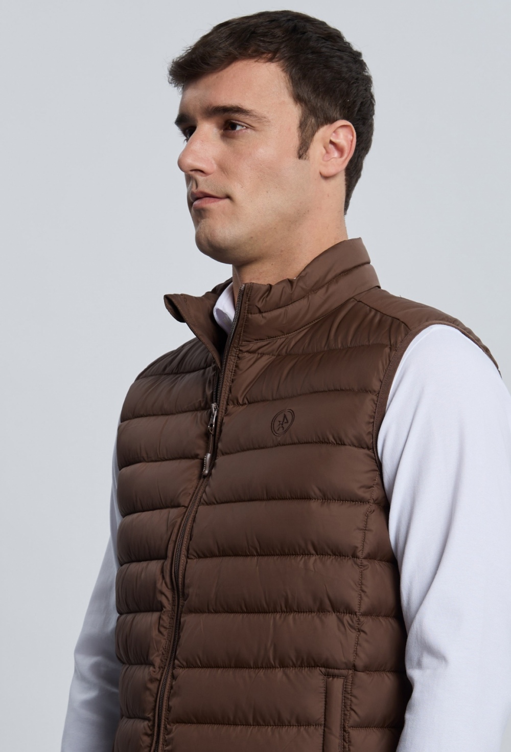 Chaleco acolchado clásico marrón - Valecuatro