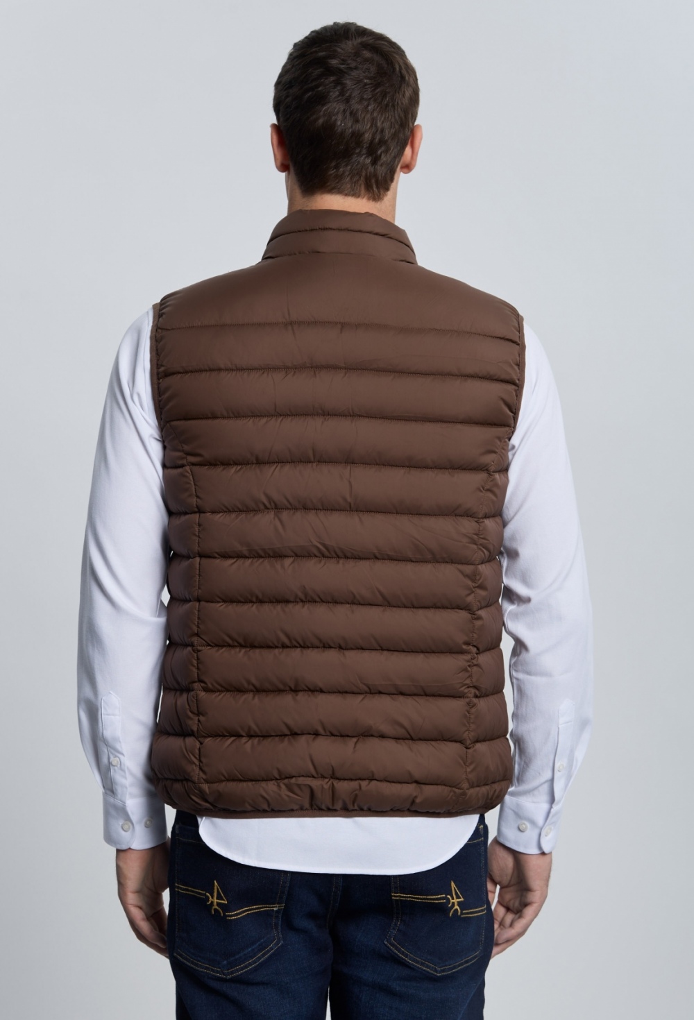 Valecuatro - Chaleco acolchado clásico marrón