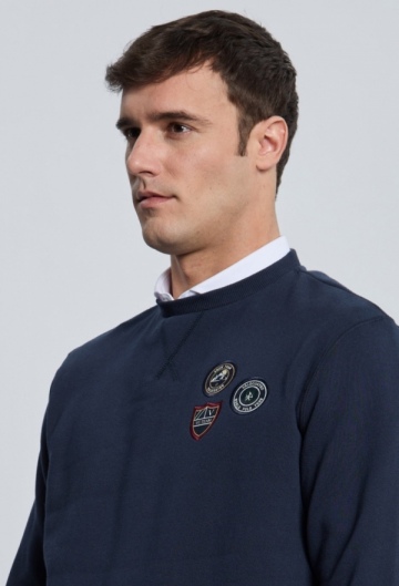 SUDADERA H 3 ESCUDOS