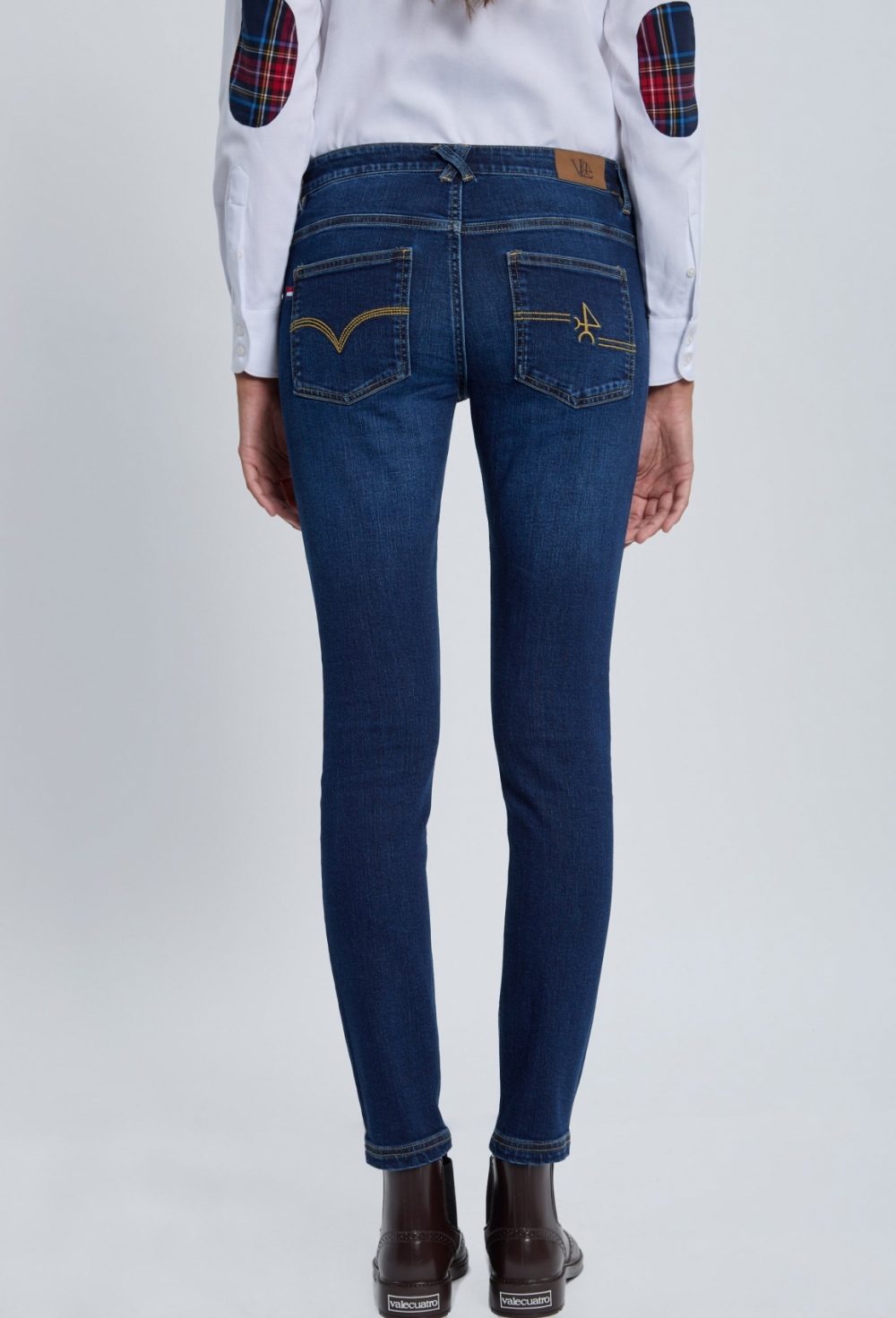 pantalones - Pantalón jeans denim azul medio