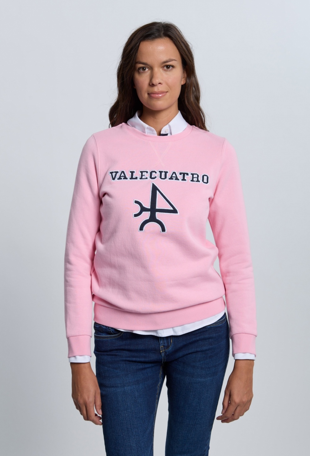sudaderas - Sudadera logo Valecuatro rosa I25M-6465-RS