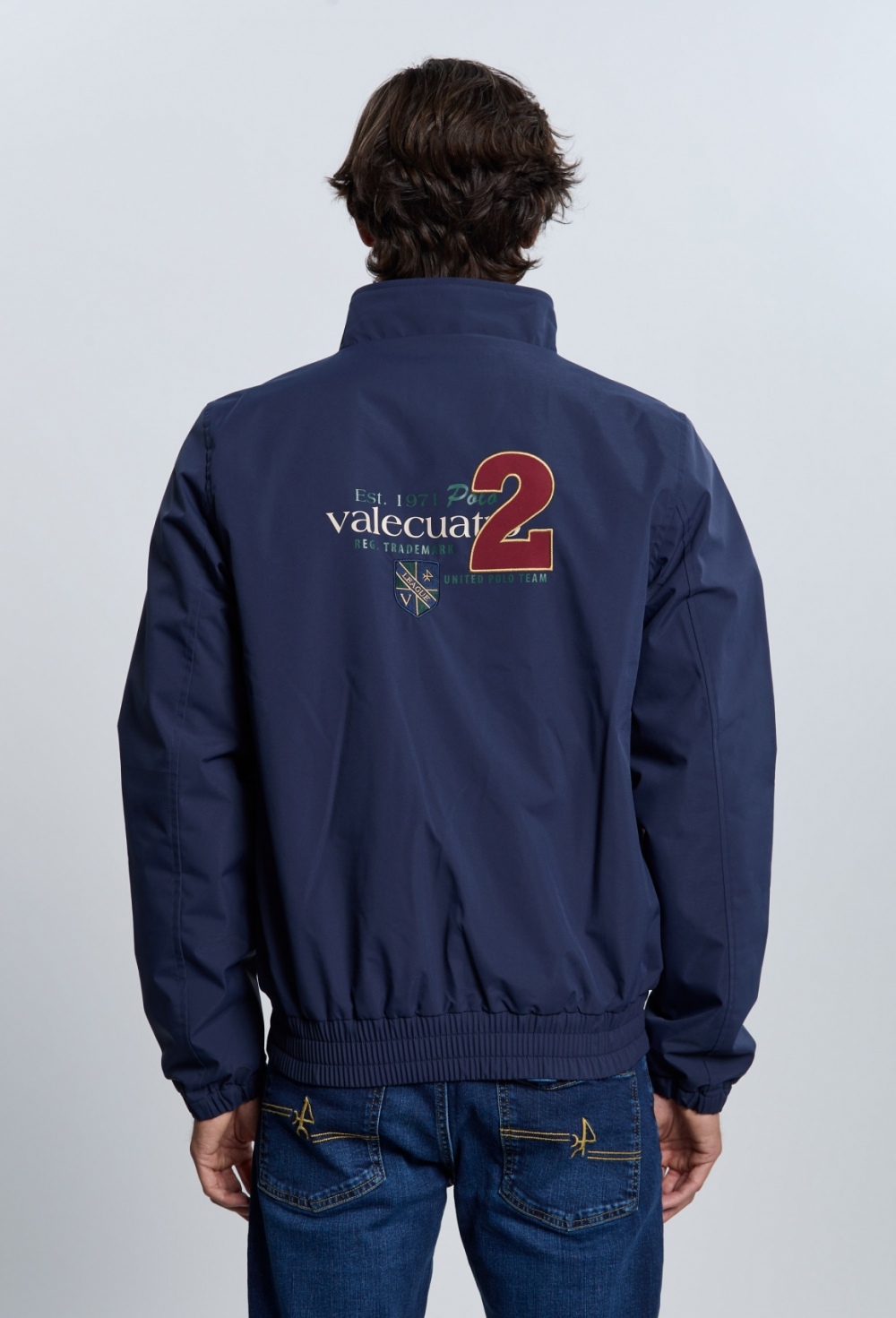 Cazadora caballos azul marino
