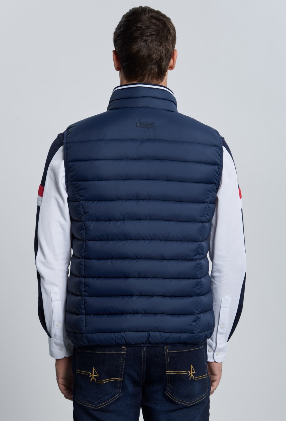 Valecuatro - Chaleco acolchado clásico azul marino