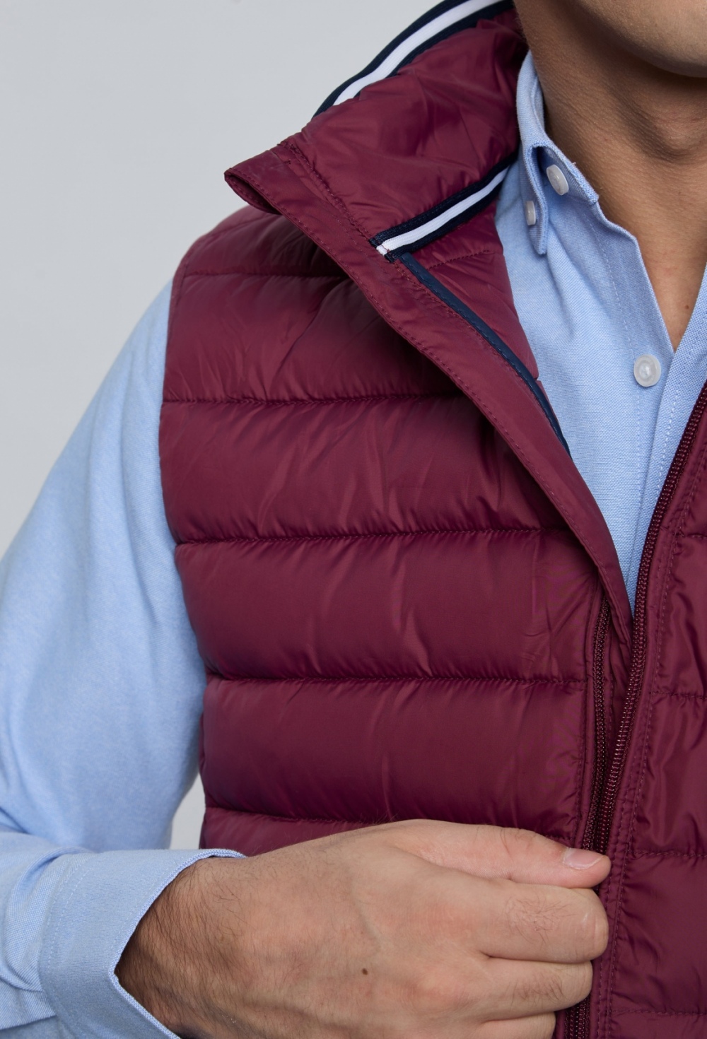 Chaleco acolchado clásico burdeos - Valecuatro