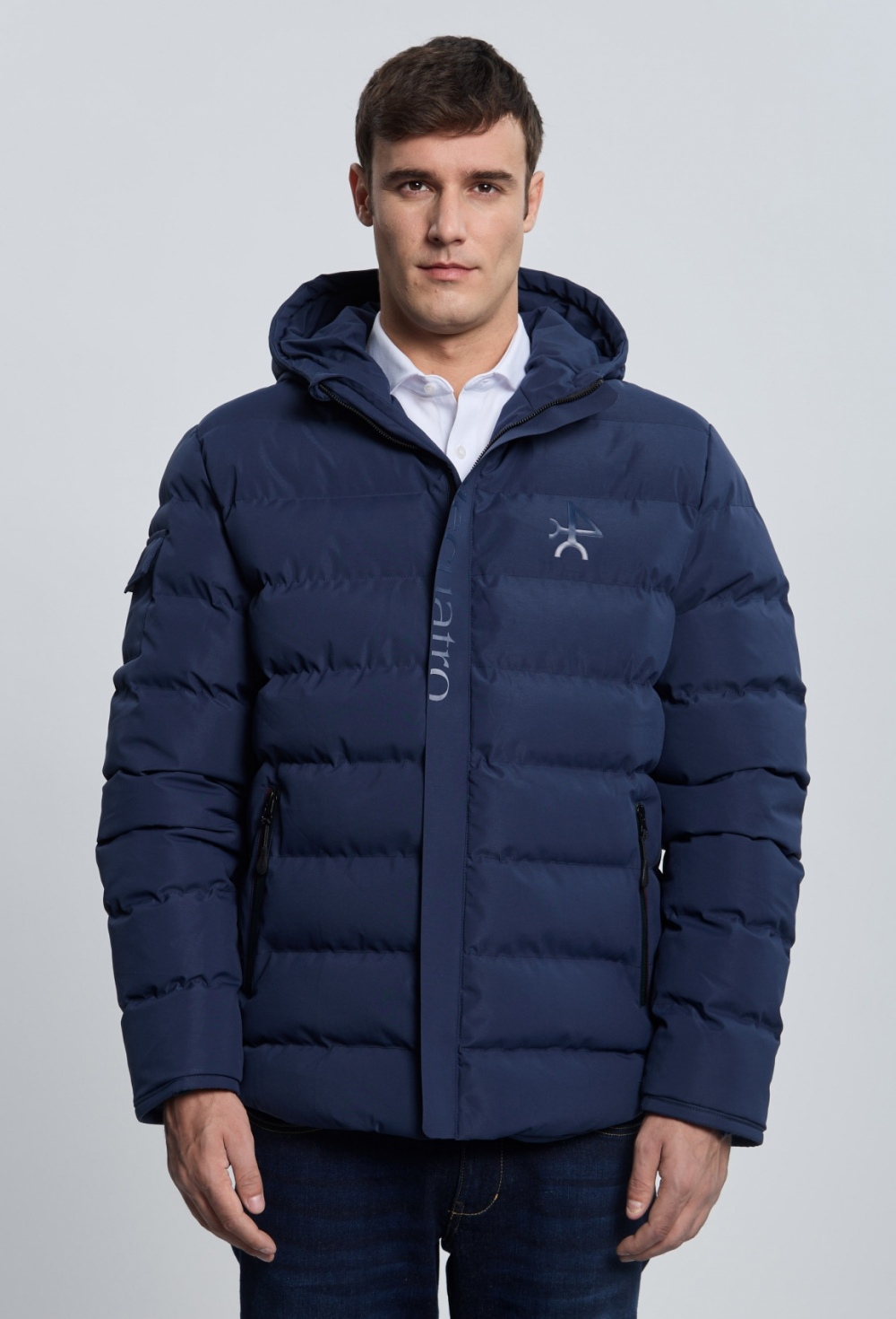 outerwear - CHAQUETA ACOLCHADA EMBOSS I25H-6440-AZM