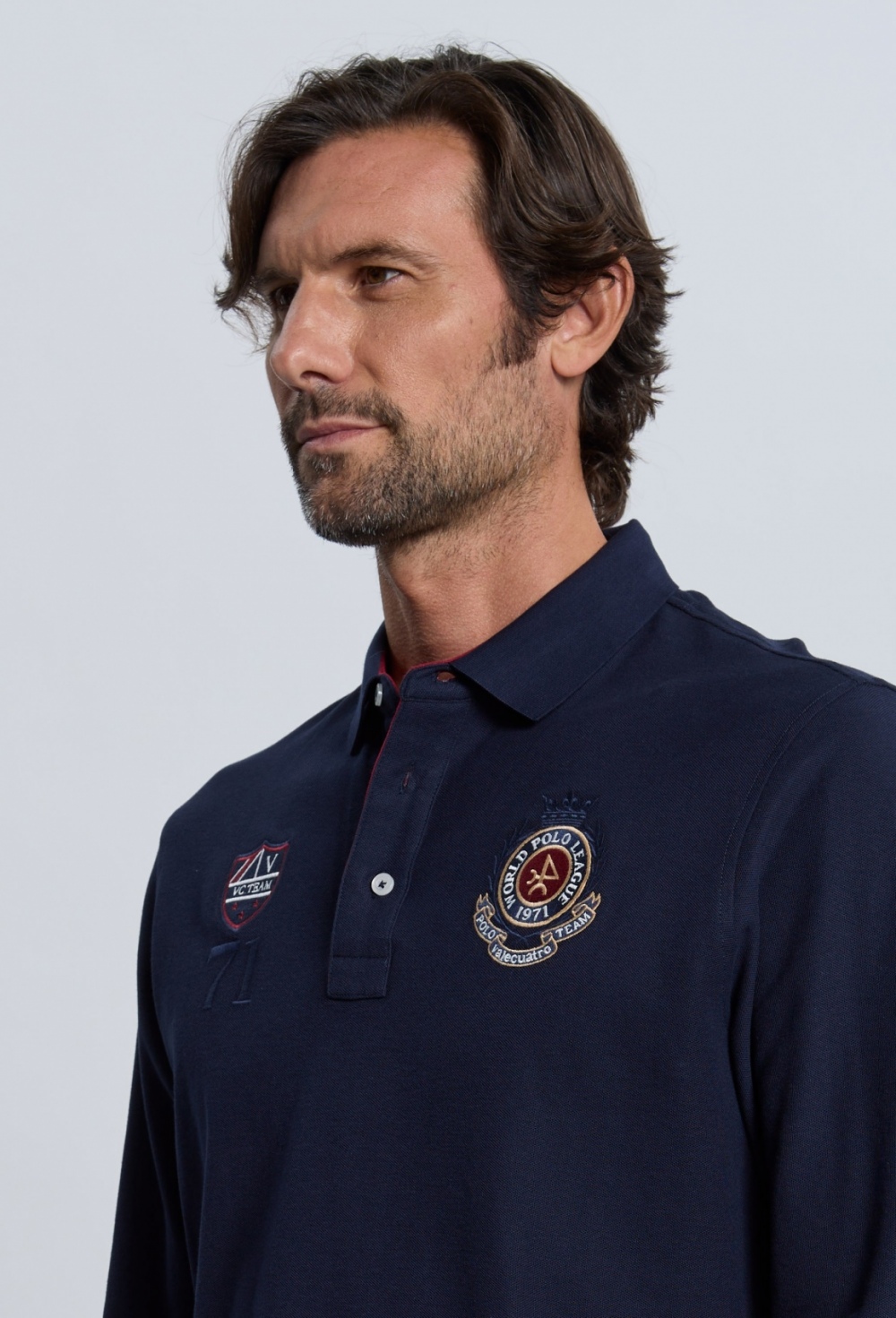 Polo modelo escudo azul marino - Valecuatro
