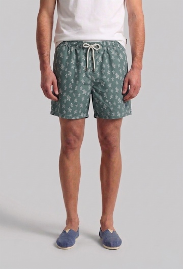 Bañador estampado fantasía verde